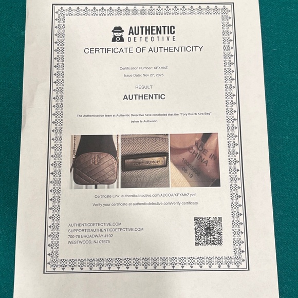 TORY BURCH KIRA TAUPE Quilted Crossbody Bag - Picture 9 of 9